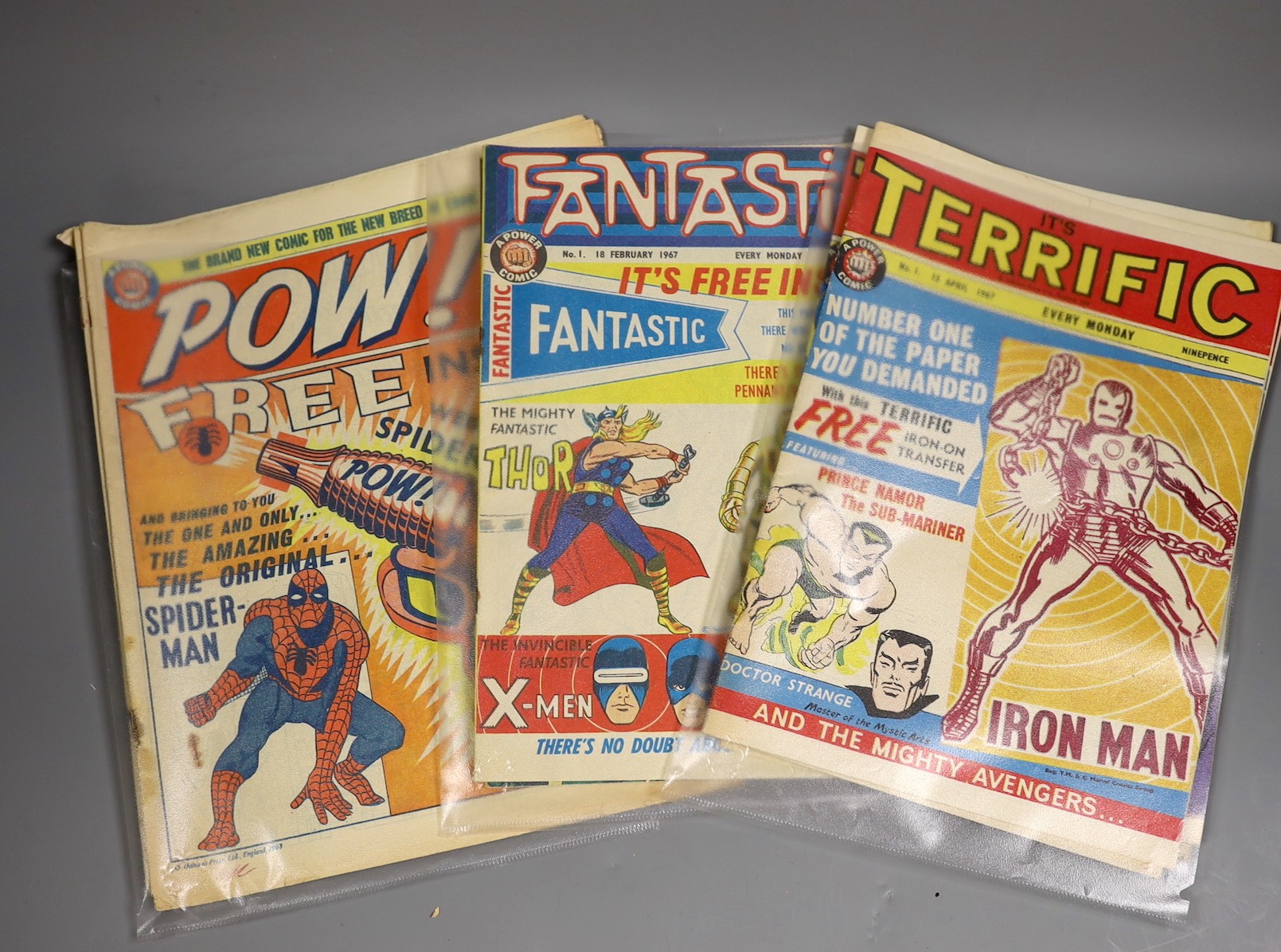 Comics - It's terrific vols 1-4; Pow! vols 1-3; Fantastic vols 1-3